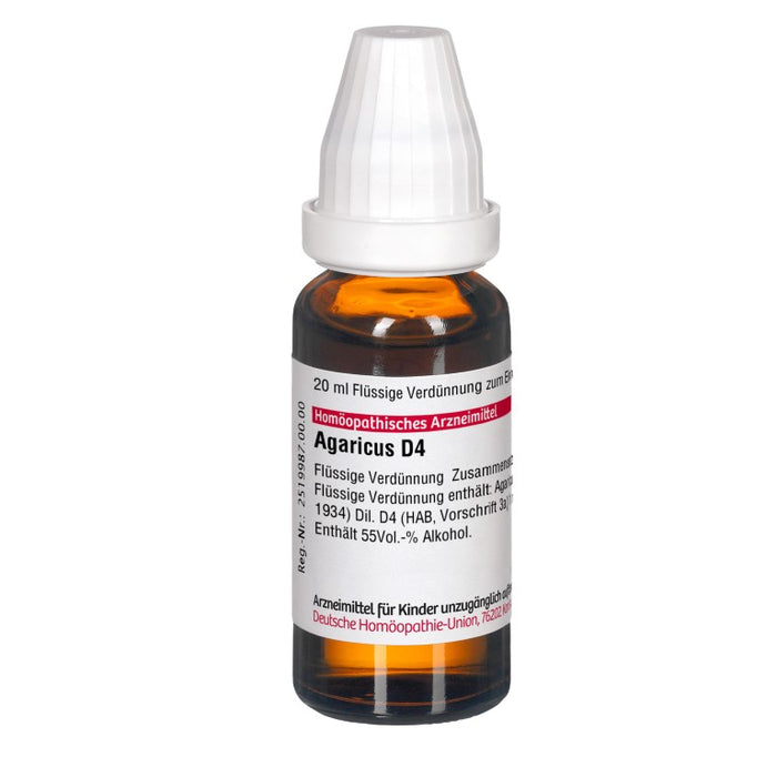 DHU Agaricus D4 Dilution, 20 ml Solution