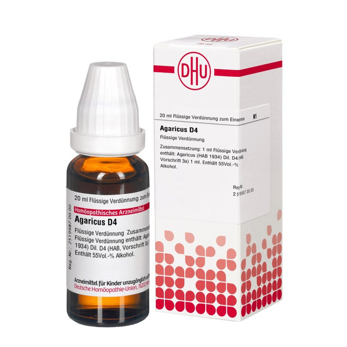 DHU Agaricus D4 Dilution, 20 ml Solution