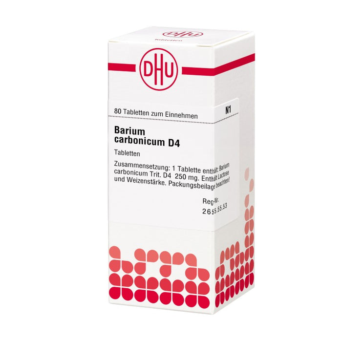 Barium carbonicum D4 DHU Tabletten, 80 St. Tabletten
