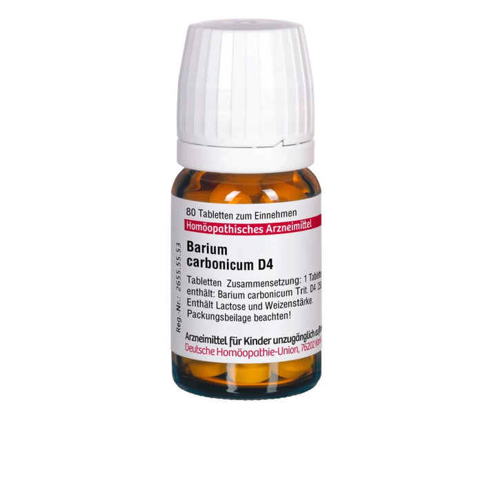 Barium carbonicum D4 DHU Tabletten, 80 St. Tabletten