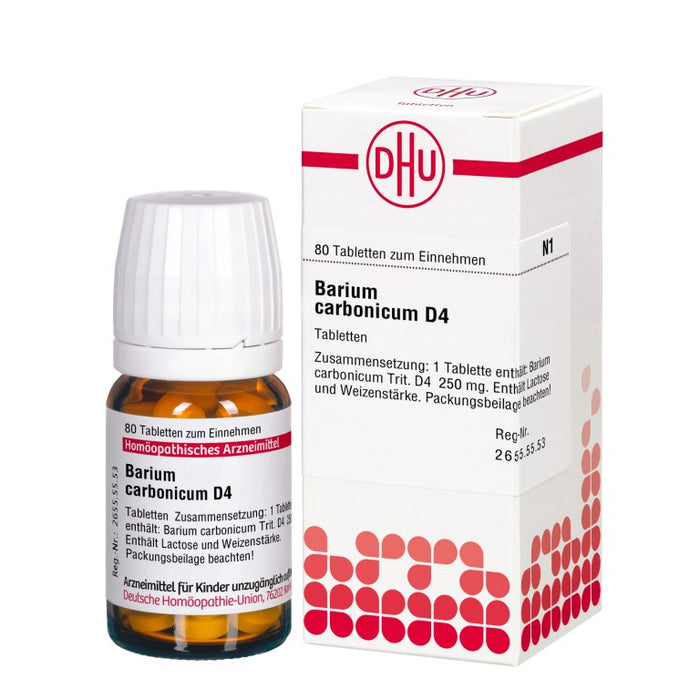Barium carbonicum D4 DHU Tabletten, 80 St. Tabletten
