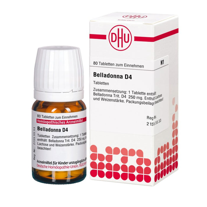 Belladonna D4 DHU Tabletten, 80 pcs. Tablets