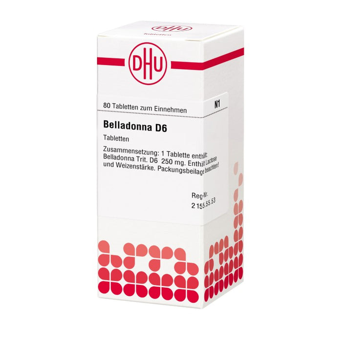 Belladonna D6 DHU Tabletten, 80 pcs. Tablets