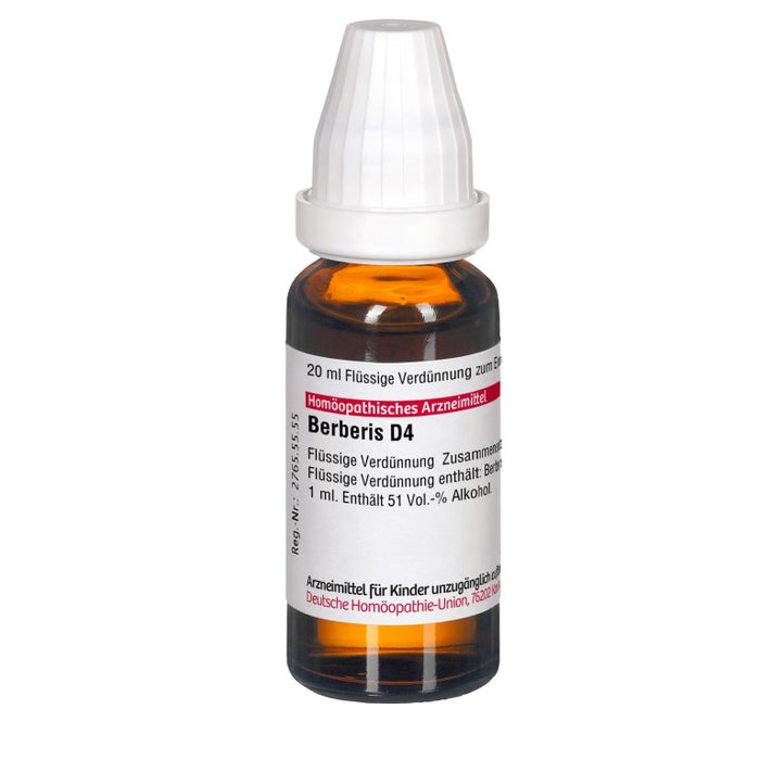 Berberis D4 DHU Dilution, 20 ml Lösung