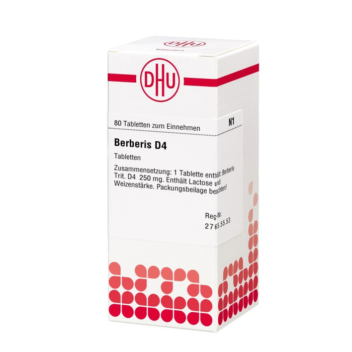 Berberis D4 DHU Tabletten, 80 pc Tablettes