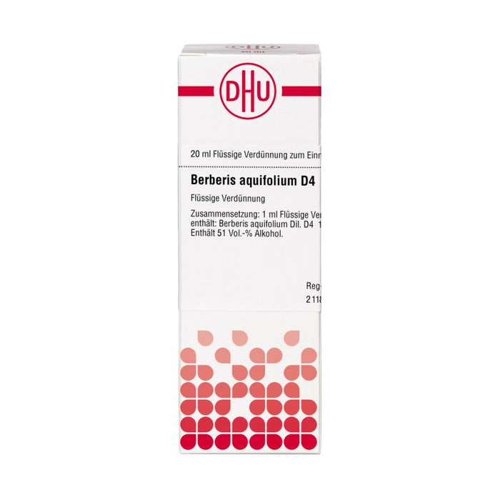 Berberis aquifolium D4 DHU Dilution, 20 ml Lösung