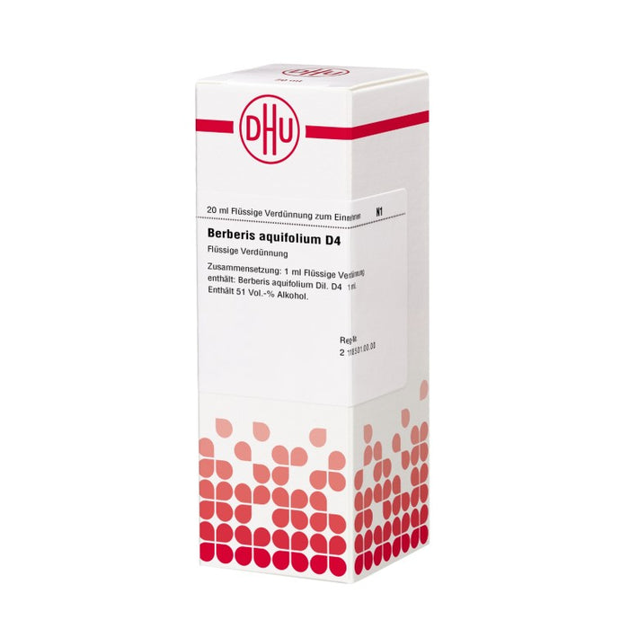 Berberis aquifolium D4 DHU Dilution, 20 ml Lösung