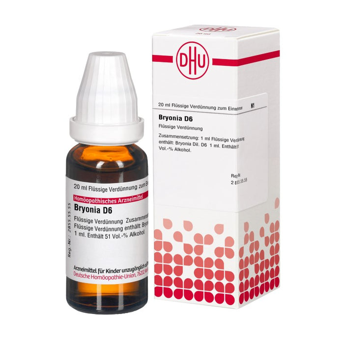 DHU Bryonia D6 Dilution, 20 ml Solution