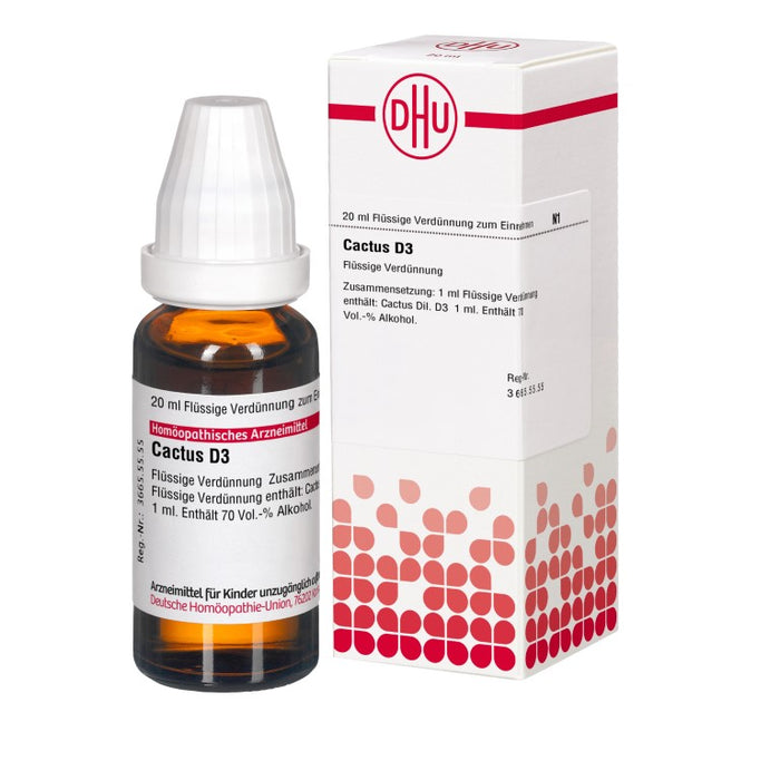 DHU Cactus D3 Dilution, 20 ml Solution