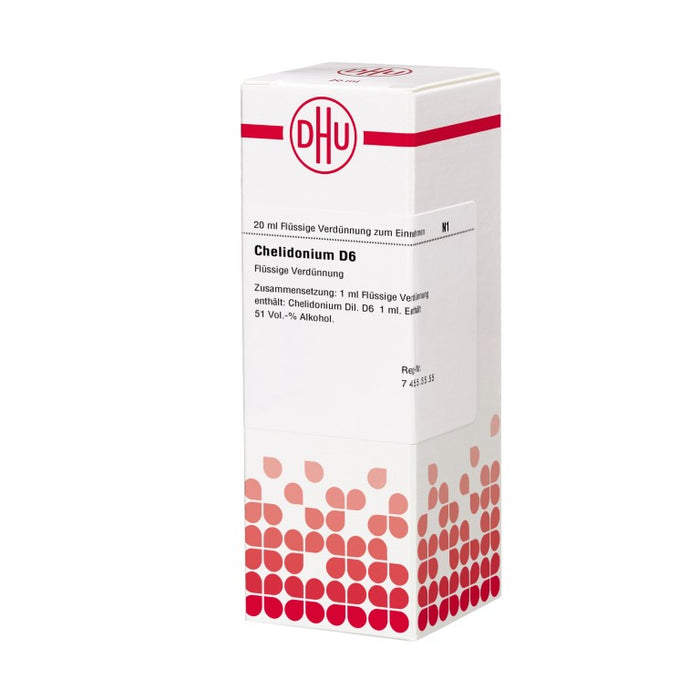 DHU Chelidonium D6 Dilution, 20 ml Solution