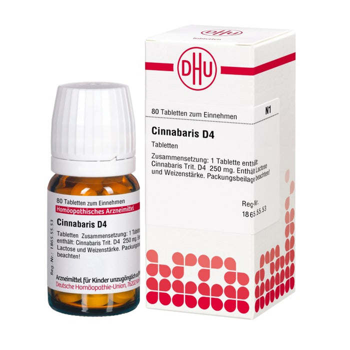 Cinnabaris D4 DHU Tabletten, 80 pcs. Tablets