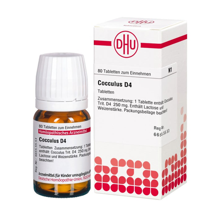 Cocculus D4 DHU Tabletten, 80 pcs. Tablets