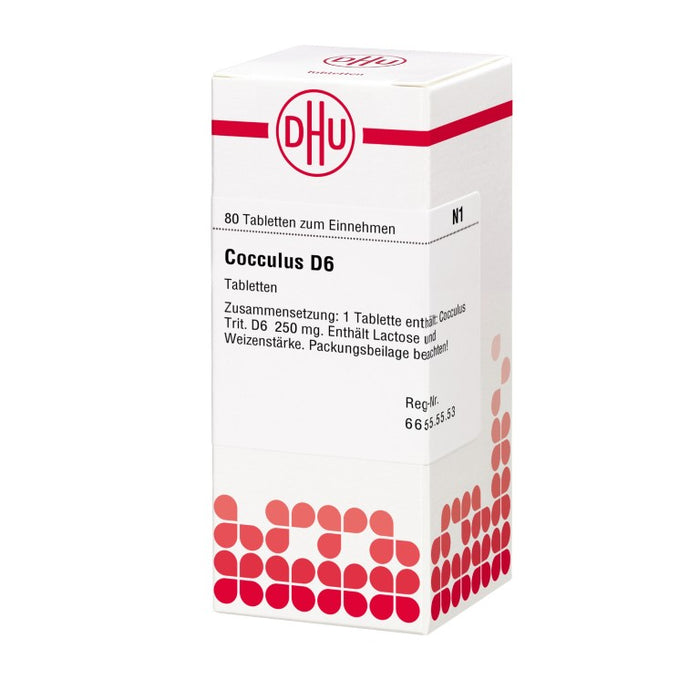 Cocculus D6 DHU Tabletten, 80 pcs. Tablets