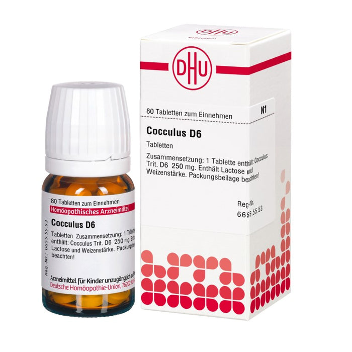 Cocculus D6 DHU Tabletten, 80 pc Tablettes