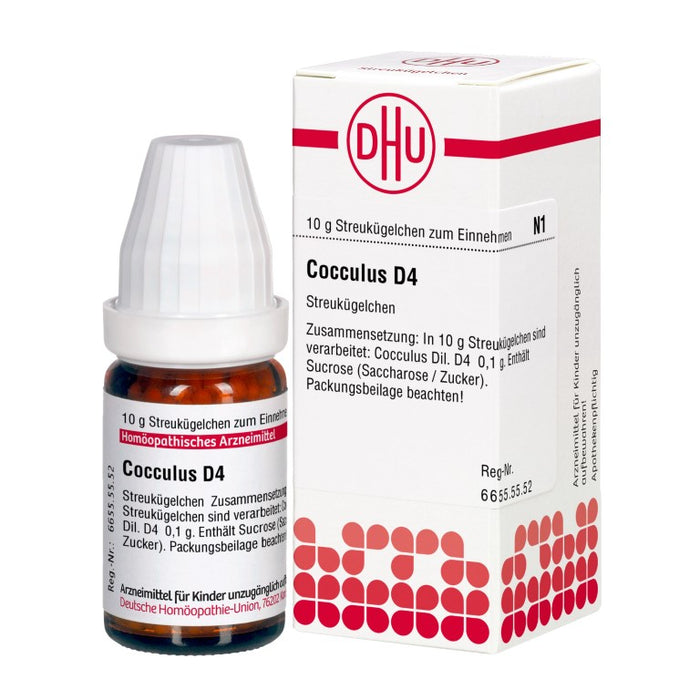 Cocculus D4 DHU Globuli, 10 g Globules