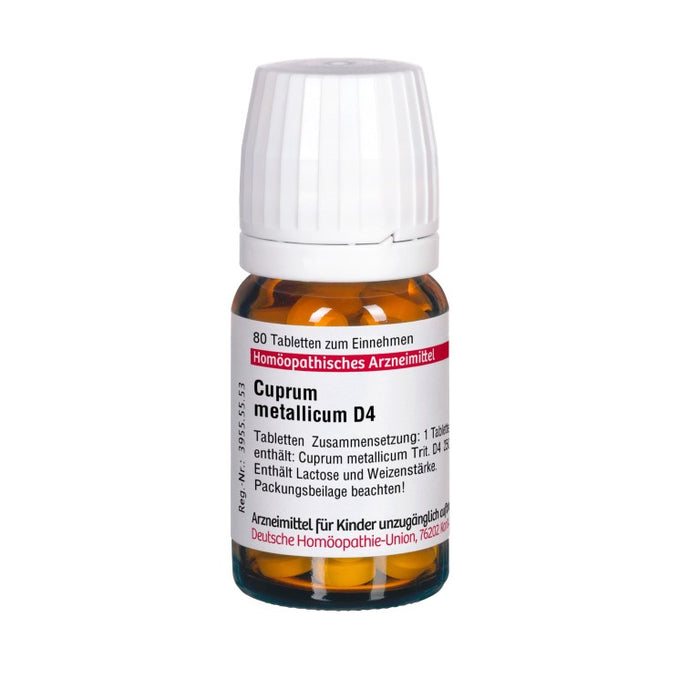 Cuprum metallicum D4 DHU Tabletten, 80 pcs. Tablets