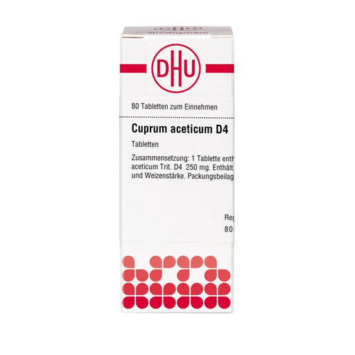 Cuprum aceticum D4 DHU Tabletten, 80 St. Tabletten