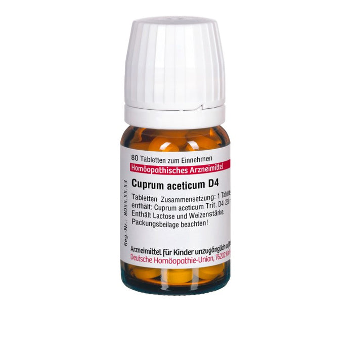 Cuprum aceticum D4 DHU Tabletten, 80 pc Tablettes
