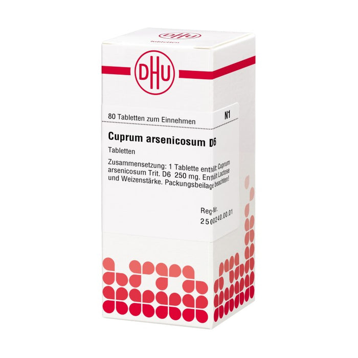 Cuprum arsenicosum D6 DHU Tabletten, 80 pcs. Tablets