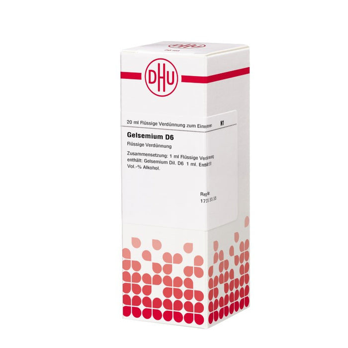 DHU Gelsemium D6 Dilution, 20 ml Solution