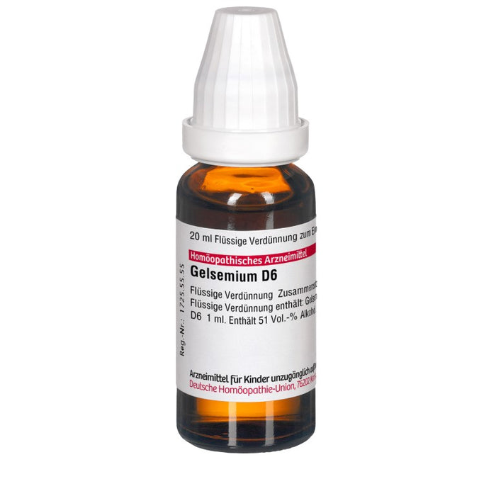 DHU Gelsemium D6 Dilution, 20 ml Solution