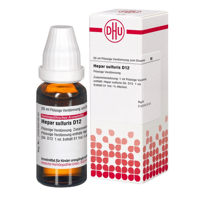 DHU Hepar sulfuris D12 Dilution, 20 ml Solution