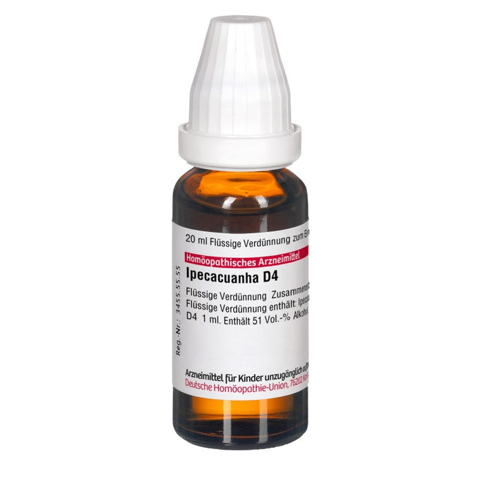 DHU Ipecacuanha D4 Dilution, 20 ml Solution