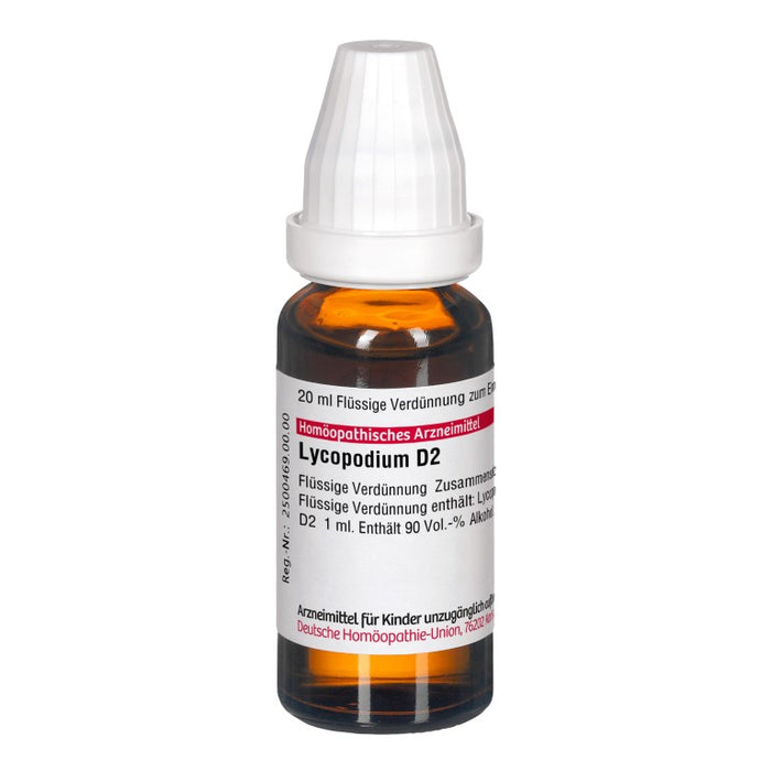 DHU Lycopodium D2 Dilution, 20 ml Solution