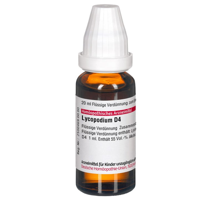 DHU Lycopodium D4 Dilution, 20 ml Solution