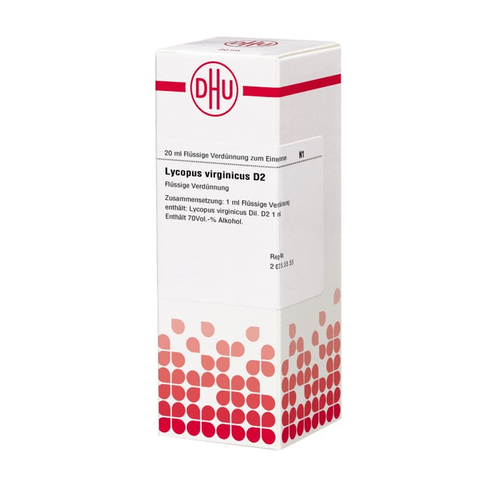 DHU Lycopus virginicus D2 Dilution, 20 ml Solution