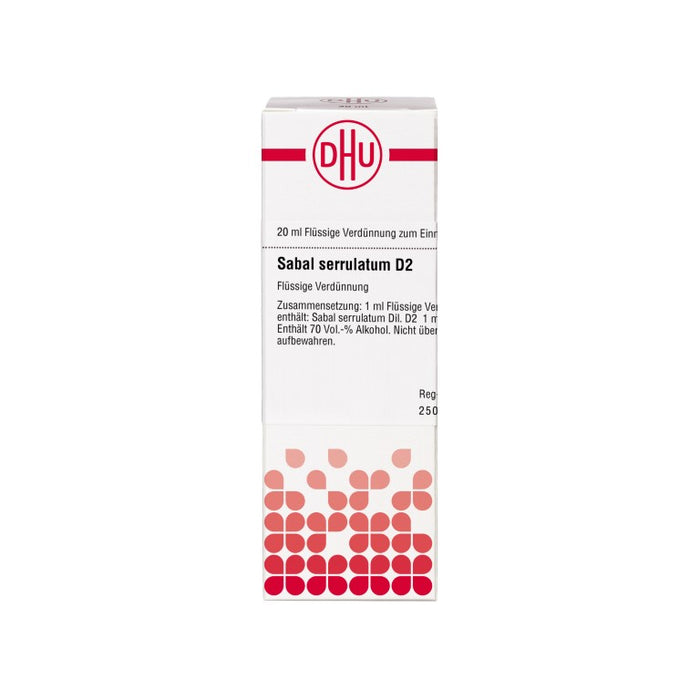 Sabal serrulatum D2 DHU Dilution, 20 ml Lösung