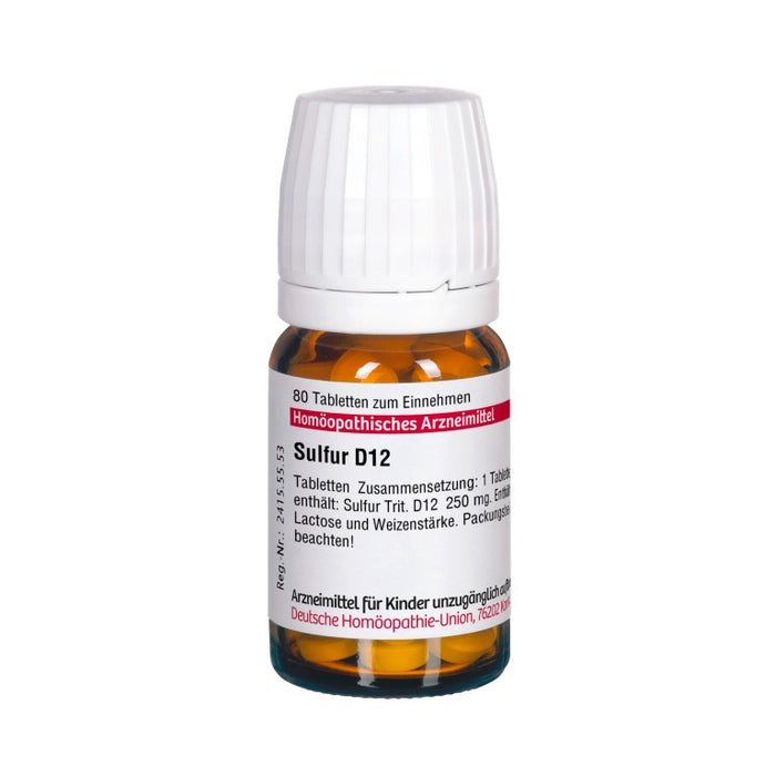 DHU Sulfur D12 Tabletten, 80 pc Tablettes