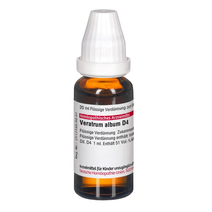 Veratrum album D4 DHU Dilution, 20 ml Solution