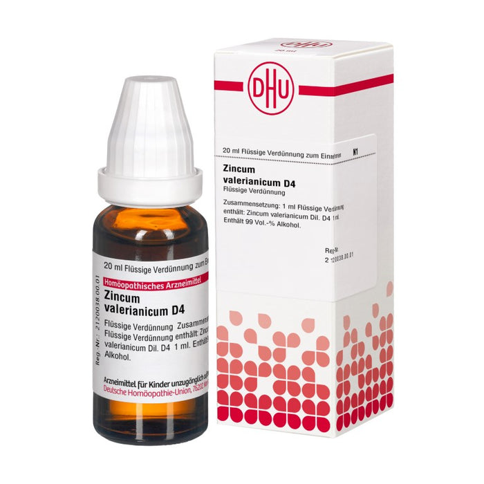 DHU Zincum valerianicum D4 Dilution, 20 ml Solution