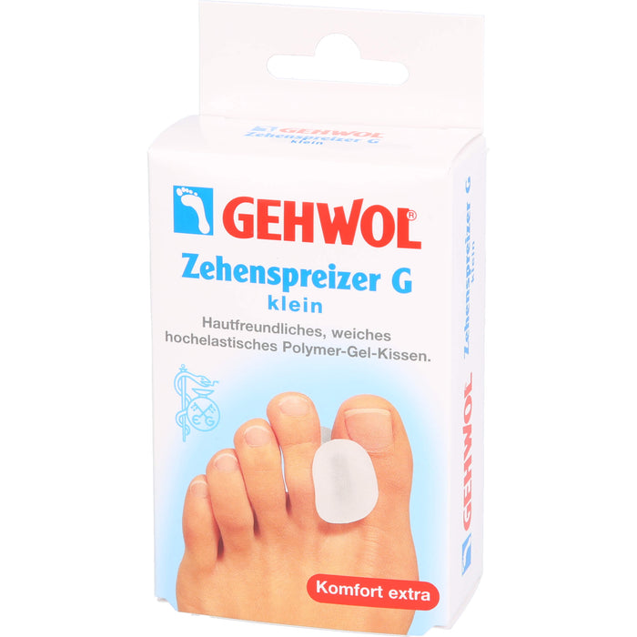 GEHWOL Zehenspreizer G klein hautfreundliches, weiches Polymer-Gel-Kissen, 3 pcs. Patch
