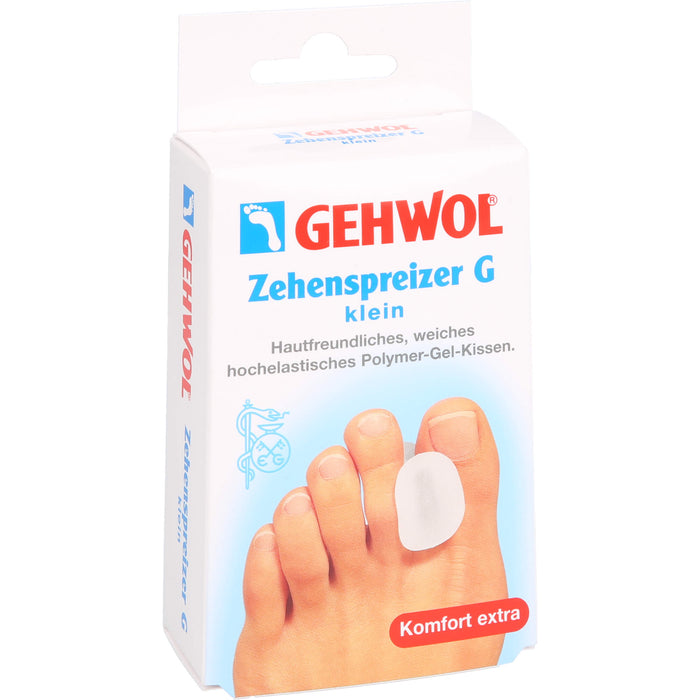 GEHWOL Zehenspreizer G klein hautfreundliches, weiches Polymer-Gel-Kissen, 3 pcs. Patch