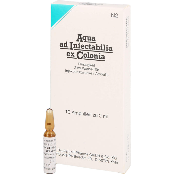 Aqua ad Iniectabilia ex Colonia, Amp. 2 ml, 10 ml Solution