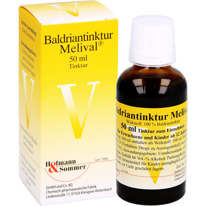 Melival Baldriantinktur bei Unruhezuständen und nervös bedingten Einschlafstörungen, 50 ml Solution