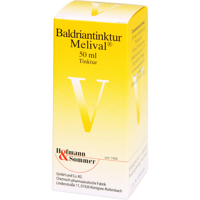 Melival Baldriantinktur bei Unruhezuständen und nervös bedingten Einschlafstörungen, 50 ml Solution