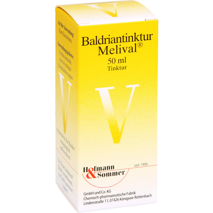 Melival Baldriantinktur bei Unruhezuständen und nervös bedingten Einschlafstörungen, 50 ml Solution