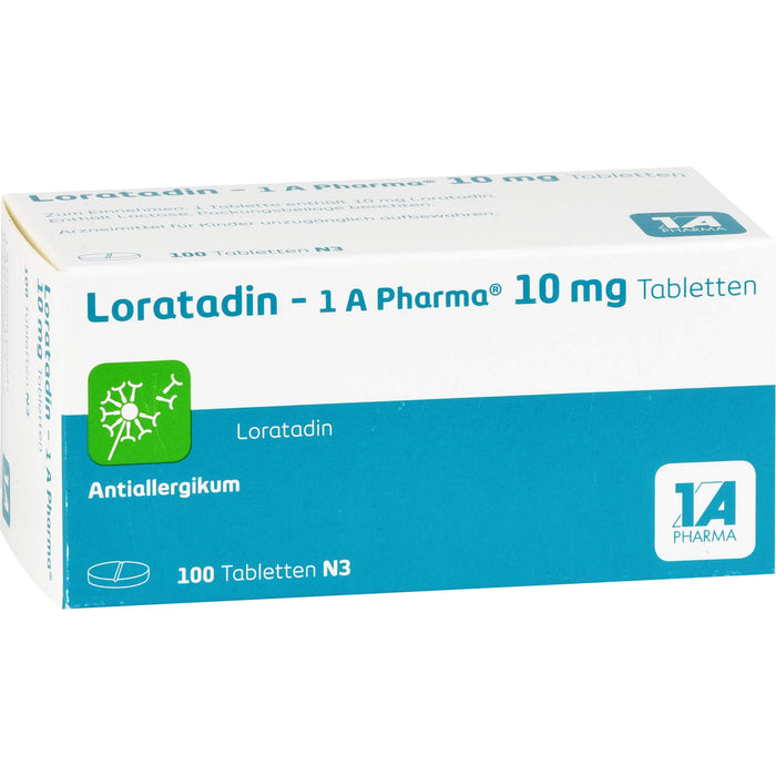 Loratadin - 1 A Pharma , 10 mg Tabletten, 100 pc Tablettes