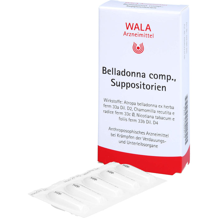 Belladonna comp. Wala Suppositorien, 10 pcs. Suppositories