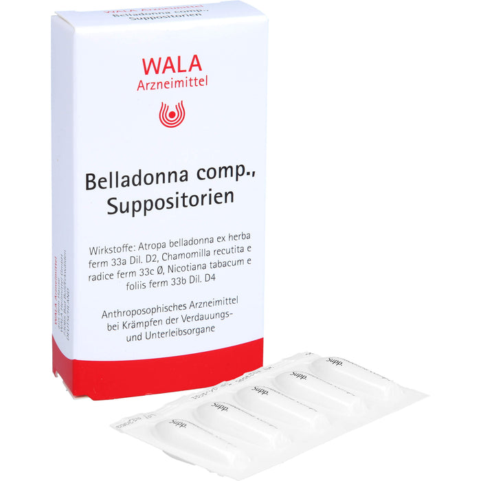 Belladonna comp. Wala Suppositorien, 10 pcs. Suppositories