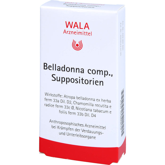Belladonna comp. Wala Suppositorien, 10 pcs. Suppositories