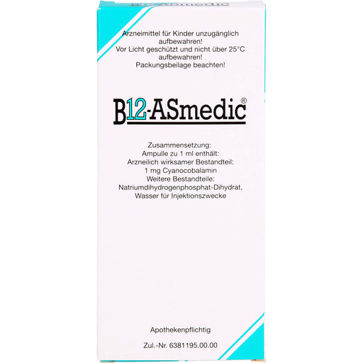 B12 ASmedic Injektionslösung, 10 St. Ampullen