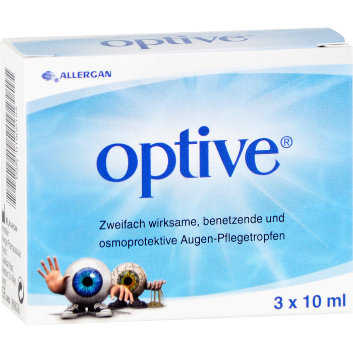 Optive zweifach wirksame, benetzende und osmoprotektive Augen-Pflegetropfen, 30 ml Solution