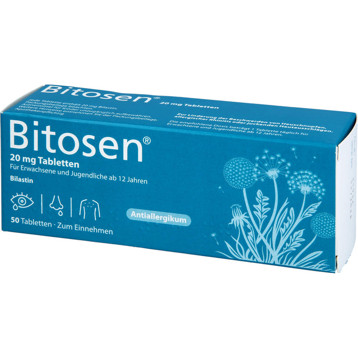 Bitosen 20 mg Tabletten bei Allergien, 50 St. Tabletten