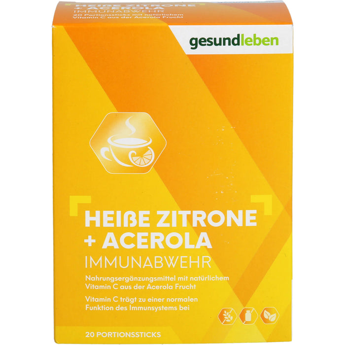Gesundleben Heiße Zitrone + Acerola Immunabwehr, 20 St. Pulver