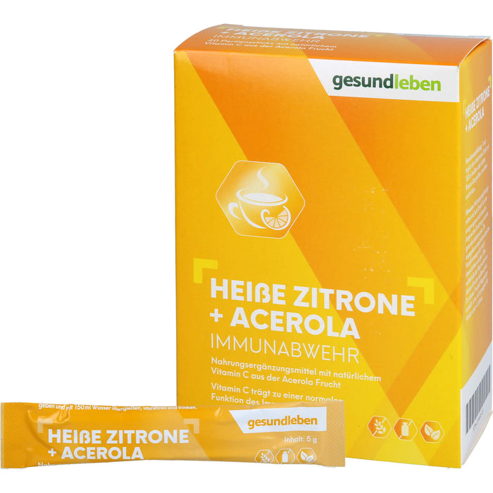 Gesundleben Heiße Zitrone + Acerola Immunabwehr, 20 pc Poudre