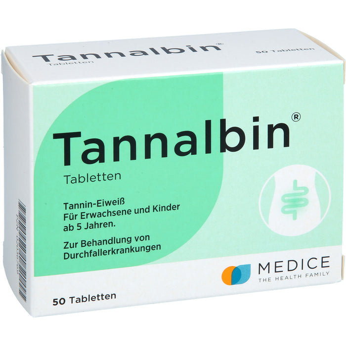 Tannalbin Tabletten 500 mg, 50 pcs. Tablets